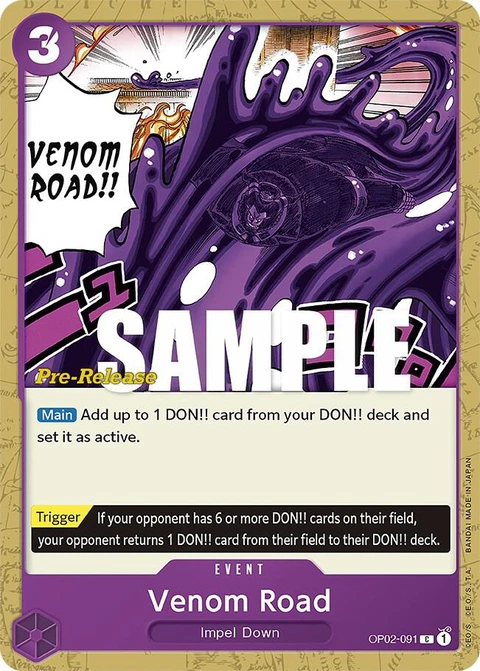 Venom Road - One Piece Card Game card