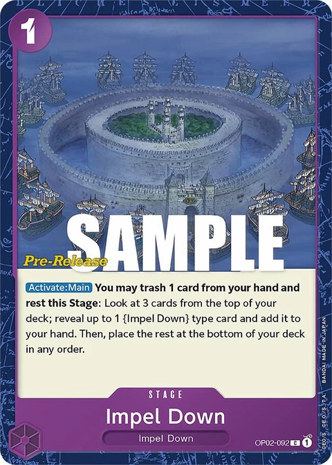 Impel Down - One Piece Card Game card