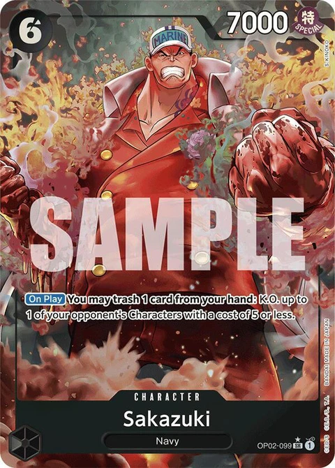 Sakazuki (Alternate Art) - One Piece Card Game card