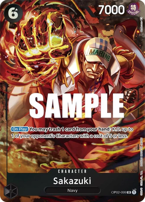 Sakazuki (Alternate Art) - One Piece Card Game card