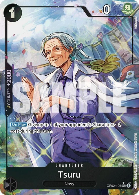 Tsuru (Full Art) - One Piece Card Game card
