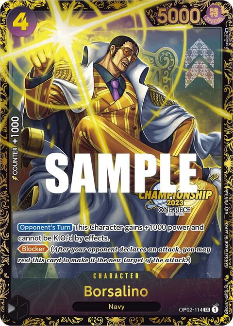 Borsalino (Championship 2023) - One Piece Card Game card