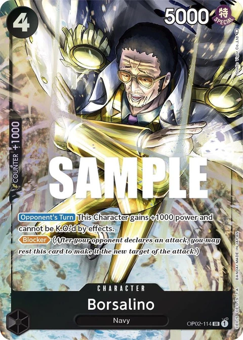 Borsalino (Alternate Art) - One Piece Card Game card