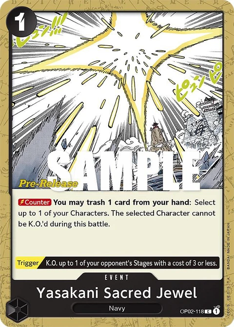 Yasakani Sacred Jewel - One Piece Card Game card