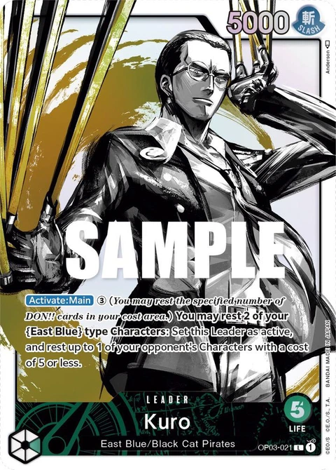 Kuro (Alternate Art) - One Piece Card Game card