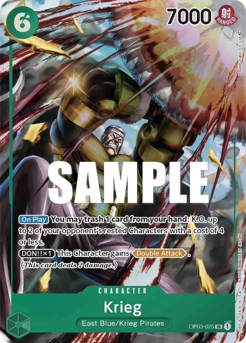 Krieg (Alternate Art) - One Piece Card Game card