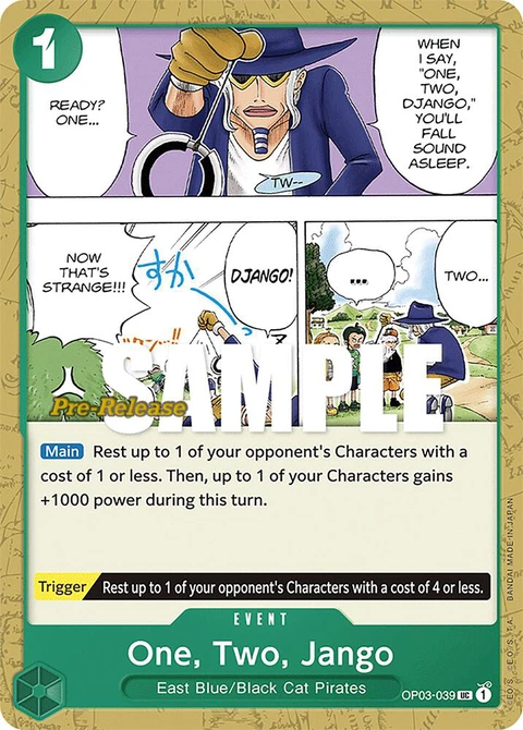 One, Two, Jango - One Piece Card Game card
