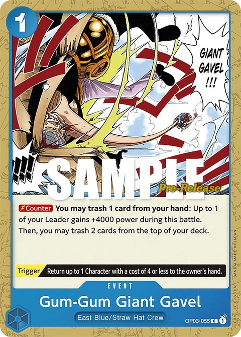 Gum-Gum Giant Gavel - One Piece Card Game card