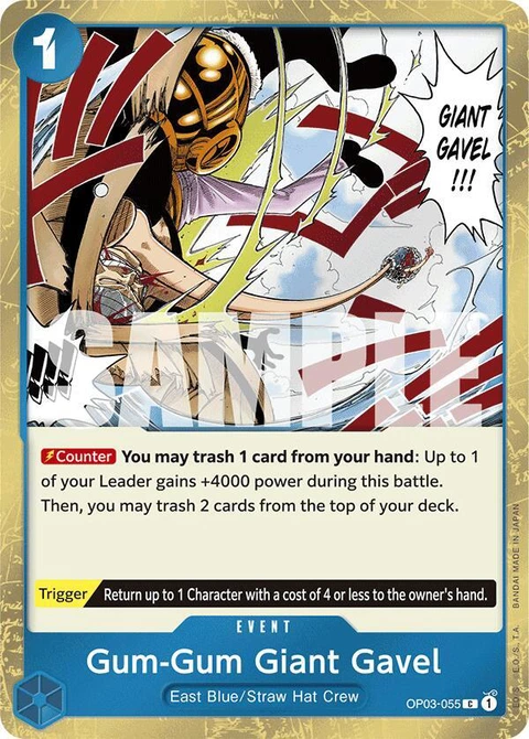 Gum-Gum Giant Gavel (Jolly Roger Foil) - One Piece Card Game card