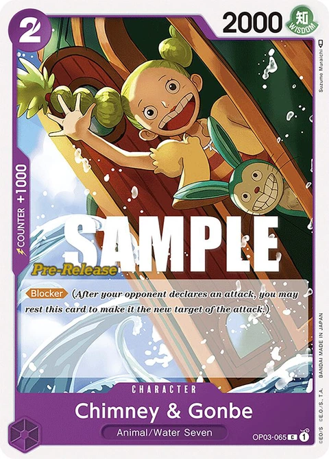 Chimney & Gonbe - One Piece Card Game card