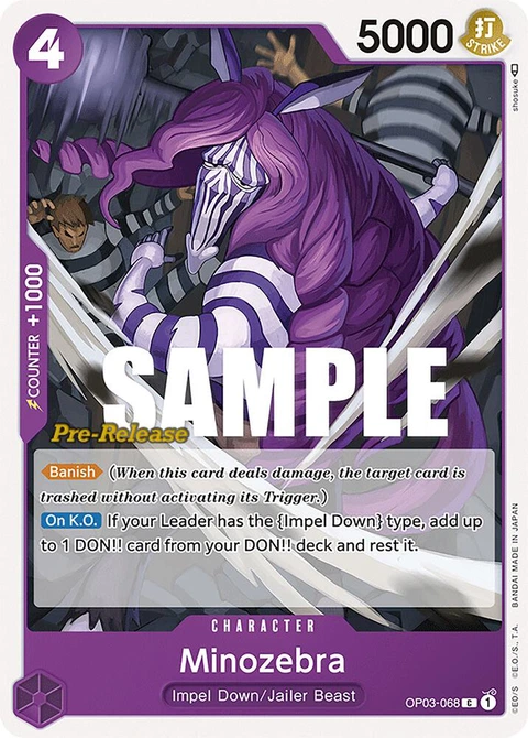 Minozebra - One Piece Card Game card