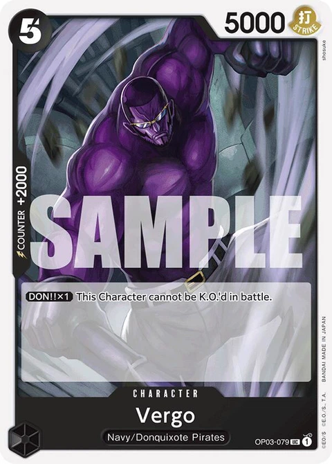 Vergo (Reprint) - One Piece Card Game card