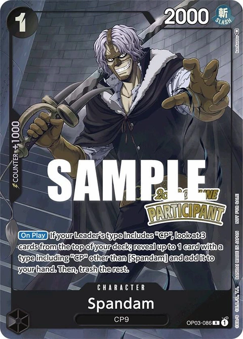 Spandam (Offline Regional 2023) - One Piece Card Game card