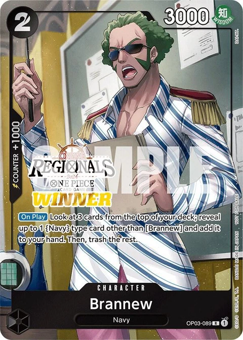 Brannew (Online Regional 2024) - One Piece Card Game card