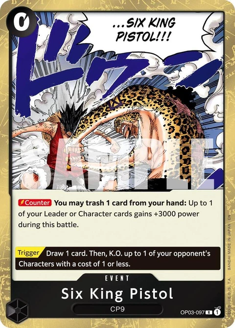 Six King Pistol (Reprint) - One Piece Card Game card