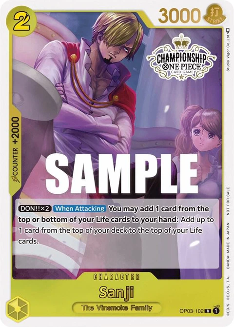 Sanji (Store Championship Participation Pack Vol. 2) - One Piece Card Game card