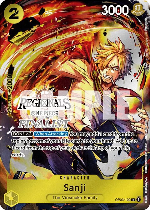 Sanji (Online Regional 2024) - One Piece Card Game card