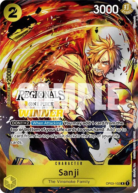 Sanji (Online Regional 2024) - One Piece Card Game card