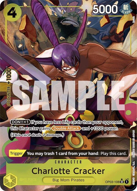 Charlotte Cracker (Alternate Art) - One Piece Card Game card