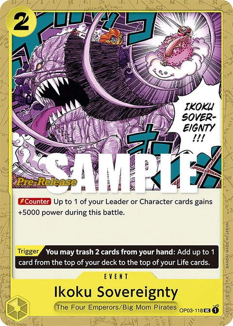 Ikoku Sovereignty - One Piece Card Game card