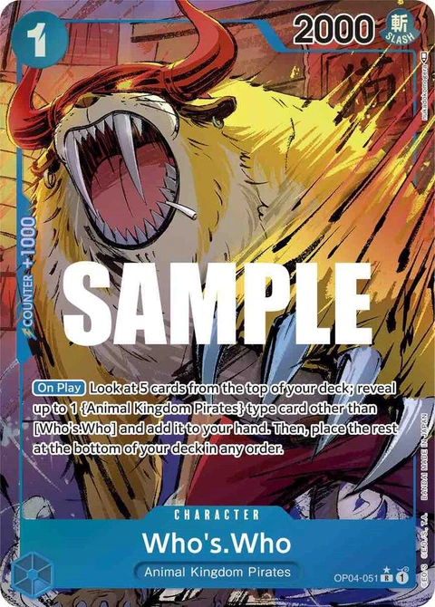 Who's.Who (Alternate Art) - One Piece Card Game card