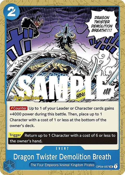 Dragon Twister Demolition Breath - One Piece Card Game card
