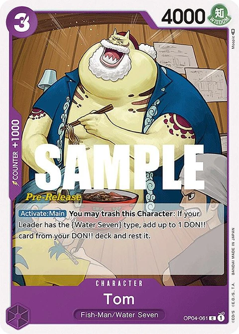Tom - One Piece Card Game card