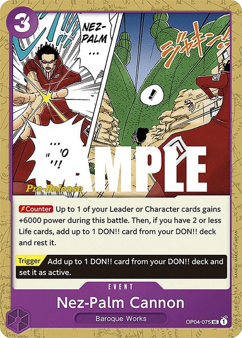 Nez-Palm Cannon - One Piece Card Game card