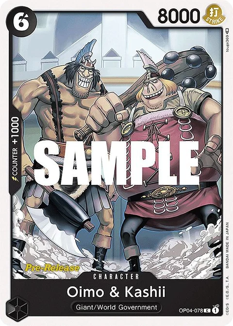 Oimo & Kashii - One Piece Card Game card