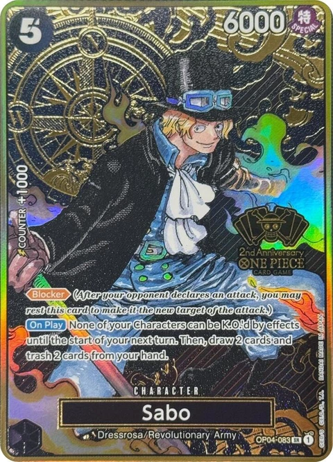 Sabo (One Piece Japanese Version 2nd Anniversary Set) - One Piece Card Game card