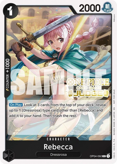 Rebecca (Judge Pack Vol. 6) - One Piece Card Game card