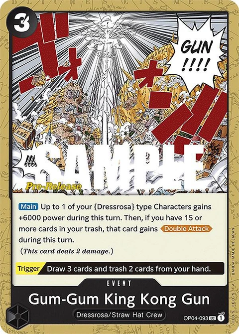 Gum-Gum King Kong Gun - One Piece Card Game card