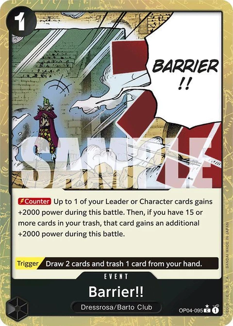Barrier!! (Textured Foil) - One Piece Card Game card