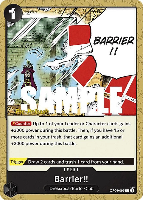 Barrier!! - One Piece Card Game card