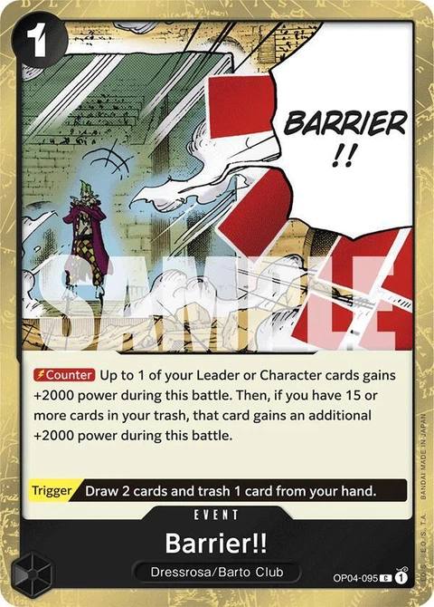 Barrier!! (Jolly Roger Foil) - One Piece Card Game card