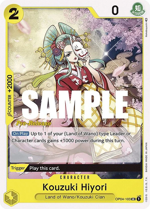 Kouzuki Hiyori - One Piece Card Game card