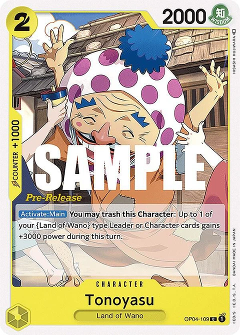 Tonoyasu - One Piece Card Game card