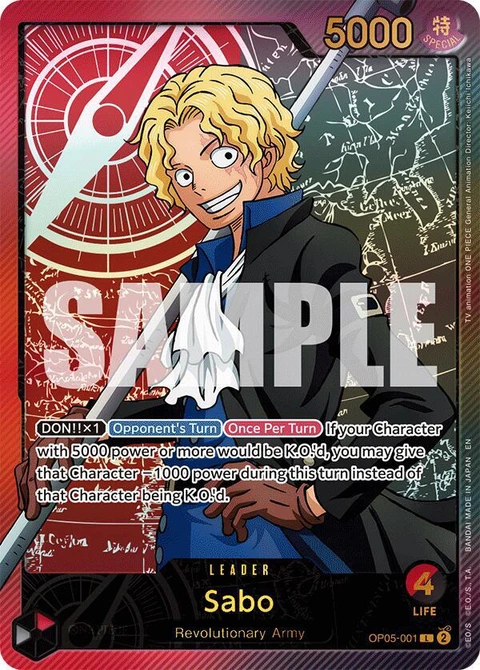 Sabo (SP) - One Piece Card Game card