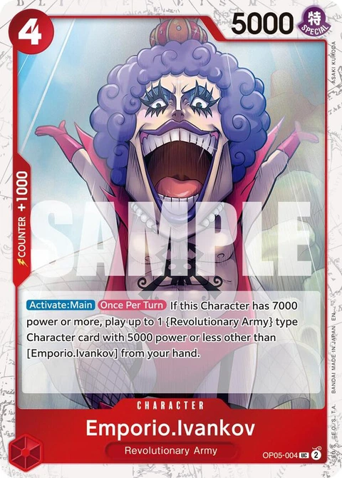 Emporio.Ivankov (Pirate Foil) - One Piece Card Game card
