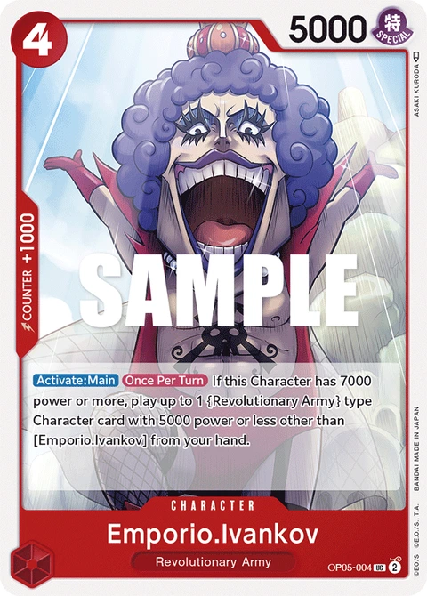 Emporio.Ivankov (Welcome Pack Vol. 1) - One Piece Card Game card