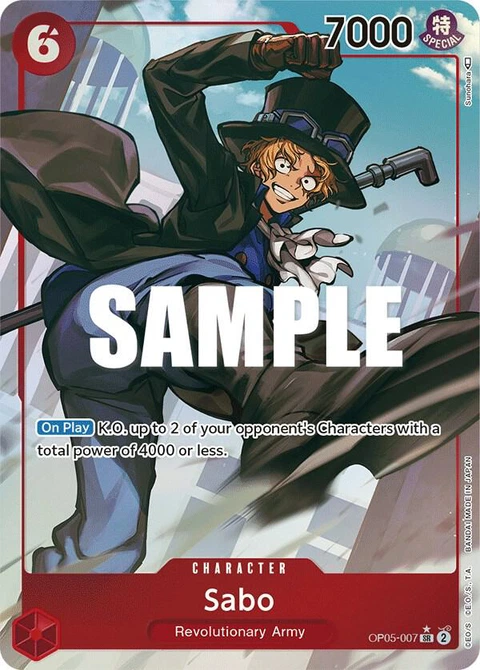 Sabo (Alternate Art) - One Piece Card Game card