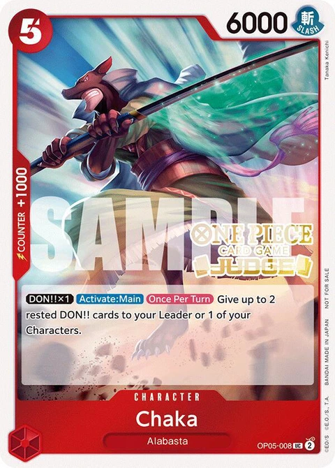 Chaka (Judge Pack Vol. 5) - One Piece Card Game card