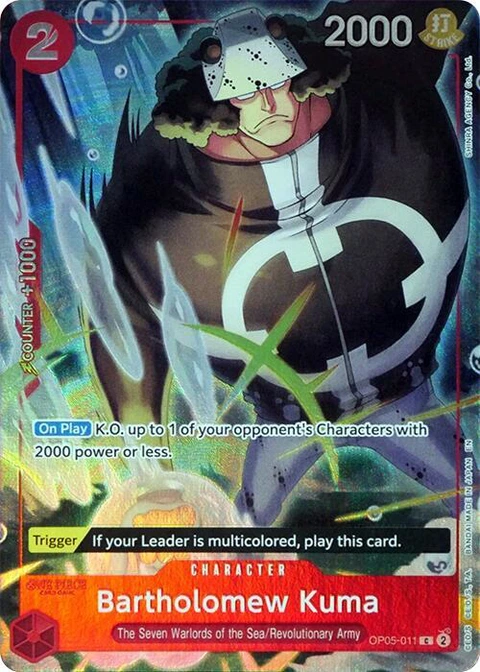 Bartholomew Kuma (Seven Warlords of the Sea Binder Set) - One Piece Card Game card