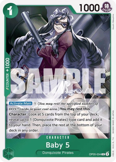 Baby 5 (Reprint) - One Piece Card Game card
