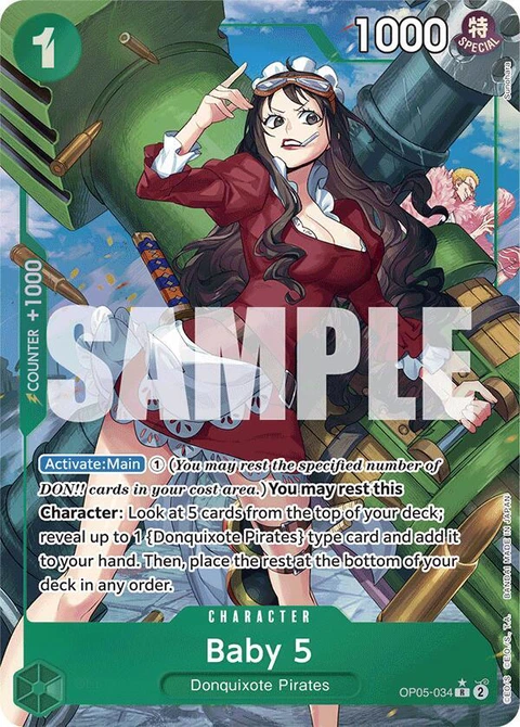 Baby 5 (Alternate Art) - One Piece Card Game card
