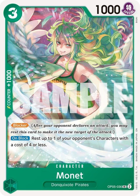 Monet (Reprint) - One Piece Card Game card