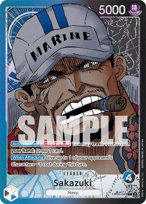 Sakazuki (Alternate Art) - One Piece Card Game card