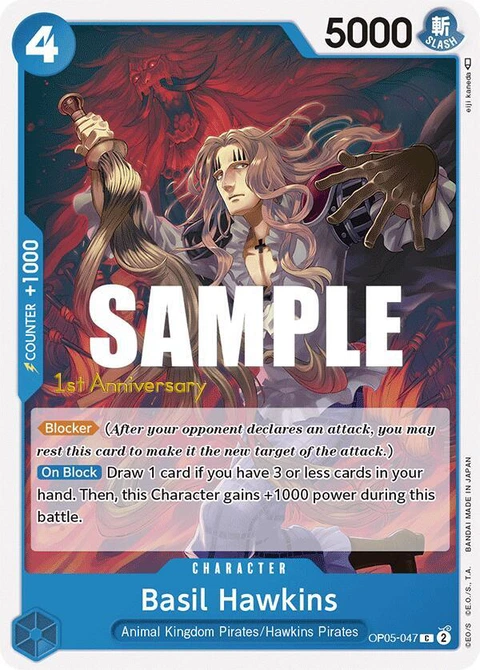 Basil Hawkins - One Piece Card Game card