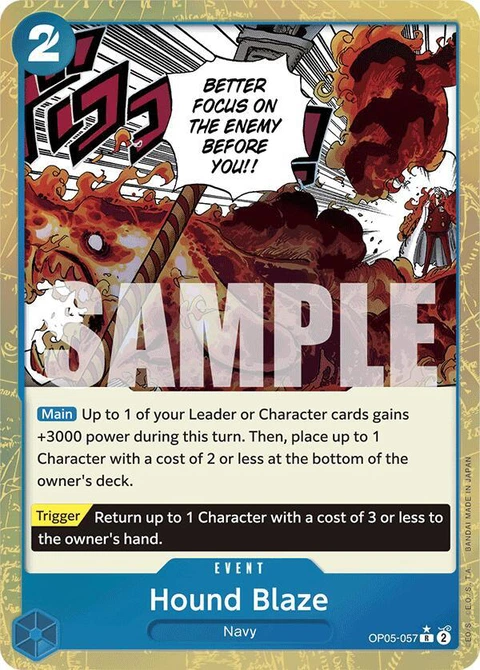 Hound Blaze (Textured Foil) - One Piece Card Game card