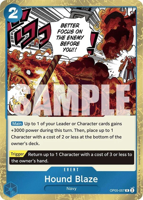 Hound Blaze (Jolly Roger Foil) - One Piece Card Game card